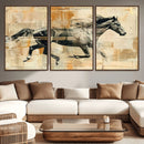 Chines Style Running Horse Western Wall Art | Farmhouse Wall