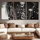 Winter Horse Snow Wall Art Canvas Print