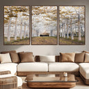 Forest Grove Wall Art | Serene Pathway Canvas Print | Ready