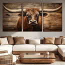Longhorn Bull Wall Art | Canvas Print | Ready to Hang | by MyGreatCanvas | Canvas Wall Art Prints | Photo Prints & Wall Decor