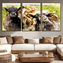 Curious Cows Farmhouse Wall Art | Ready to Hang and Framed