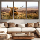 Scottish Highland Cow Wall Art Canvas Print | Ready to Hang by MyGreatCanvas | Canvas Wall Art Prints | Photo Prints & Wall Decor