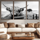 Scottish Highland Cow Wall Art | Rustic Farmhouse Décor |