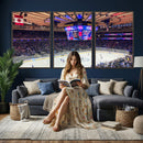Madison New York Rangers Hockey Stadium Wall Art Canvas