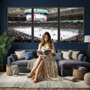Sharks Arena Blackhawks Sharks Ice Hockey Stadium Wall Art