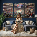 United Center Chicago Bulls Stadium Wall Art Canvas Print
