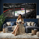 Vaudoise Lausanne Ice Hockey Arena Stadium Wall Art Canvas,