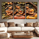 Indian Woman Statue Wall Art Canvas Print