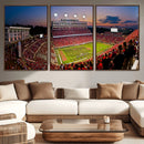 NC State Wolfpack Football Team Print - Raleigh by MyGreatCanvas | Canvas Wall Art Prints | Photo Prints & Wall Decor