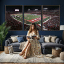 Houston Cougars Football Team Print - Houston TDECU Stadium