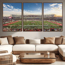 Framed Houston Cougars Football Team Print - Houston TDECU by MyGreatCanvas | Canvas Wall Art Prints | Photo Prints & Wall Decor