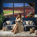 Wisconsin Badgers Football Team Print - Madison Camp Randall