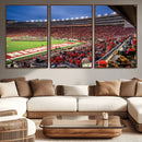 Wisconsin Badgers Football Team Print - Madison Camp Randall by MyGreatCanvas | Canvas Wall Art Prints | Photo Prints & Wall Decor