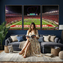 Wisconsin Badgers Football Team Print Canvas- Madison Camp