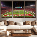 Wisconsin Badgers Football Team Print Canvas- Madison Camp by MyGreatCanvas | Canvas Wall Art Prints | Photo Prints & Wall Decor