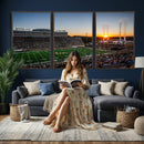 Demon Deacons Football Team Print Canvas- Winston-Salem