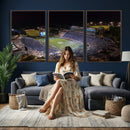 Duke University Blue Devils Football Print Canvas - Durham