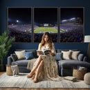 Duke University Blue Devils Football Team Print - Durham