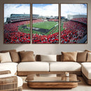 Cincinnati Bearcats Football Team Print - Nippert Stadium Wall Art Canvas Print