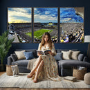 Framed USF Bulls Football Team Print - Tampa Raymond James