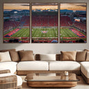 Framed Arizona Wildcats Football Team Print - Tucson Arizona by MyGreatCanvas | Canvas Wall Art Prints | Photo Prints & Wall Decor