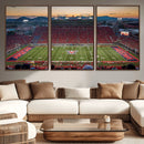 Arizona Wildcats Football Team Print - Tucson Arizona by MyGreatCanvas | Canvas Wall Art Prints | Photo Prints & Wall Decor
