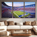Buffalo Bills Football Team Print Canvas - Buffalo Highmark by MyGreatCanvas | Canvas Wall Art Prints | Photo Prints & Wall Decor
