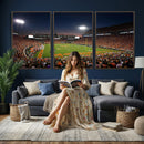Clemson University Tigers Art Print, Football Team Print -