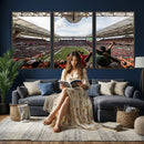 Miami Hurricanes Football Team Wall Art Print - Miami Hard