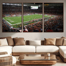 Miami Hurricanes Football Team Print Canvas- Miami Hard Rock by MyGreatCanvas | Canvas Wall Art Prints | Photo Prints & Wall Decor