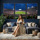 Michigan State Spartans Football Team Print - East Lansing