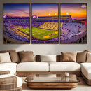 The Louisiana State University Tigers Football Team Print - by MyGreatCanvas | Canvas Wall Art Prints | Photo Prints & Wall Decor