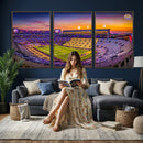 The Louisiana State University Tigers Football Team Print -
