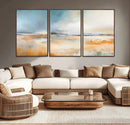 Abstract Landscape Wall Art Canvas Print - Warm Tones of