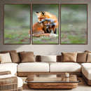 Heartwarming Fox and Baby Cub Wall Art | Ready to Hang