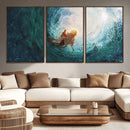 Powerful Jesus Canvas Print - Hand of Salvation,