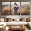 Jesus the Good Shepherd Wall Art Canvas Print - Lost Lamb