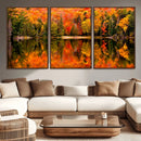 Forest Reflection Art | Autumn Forest Reflection Wall Art | by MyGreatCanvas | Canvas Wall Art Prints | Photo Prints & Wall Decor