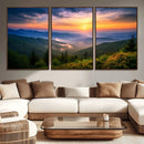 Majestic Mountain Sunrise Print | Landscape Wall Art |