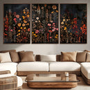 Large Floral Painting Print Illustration Flowers Canvas Wall by MyGreatCanvas | Canvas Wall Art Prints | Photo Prints & Wall Decor