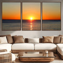 Golden Horizon Sunset Over Ocean Wall Art Canvas Print – by MyGreatCanvas | Canvas Wall Art Prints | Photo Prints & Wall Decor