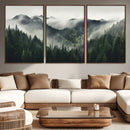 Misty Forest Canvas Print Wall Art Premium Canvas Print a