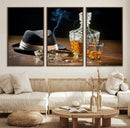 Bourbon Whiskey Wall Art Canvas Print, Vintage Bottle and by MyGreatCanvas | Canvas Wall Art Prints | Photo Prints & Wall Decor