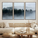 Autumn and Misty Trees in the Forest Wall Art Canvas Print, by MyGreatCanvas | Canvas Wall Art Prints | Photo Prints & Wall Decor