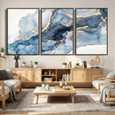 Abstract Art Print - Blue Abstract Canvas Wall Art Print by MyGreatCanvas | Canvas Wall Art Prints | Photo Prints & Wall Decor