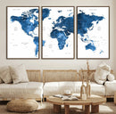 World Map Canvas Print – Framed Detailed Map of the World by MyGreatCanvas | Canvas Wall Art Prints | Photo Prints & Wall Decor