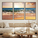 Serene Beach Path Canvas Art, Giclee Canvas Print with