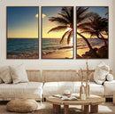 Sunset Palm Trees Wall Art Canvas Print by MyGreatCanvas | Canvas Wall Art Prints | Photo Prints & Wall Decor