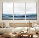 Blue Ocean Abstract Artwork Wall Art Canvas Print