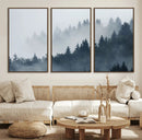 Foggy Pine Forest Wall Art Canvas Print by MyGreatCanvas | Canvas Wall Art Prints | Photo Prints & Wall Decor